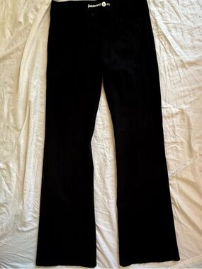 Betabrand DPYP Dress Pant Yoga Pants Black Bootcut M Long Stretch Work Career